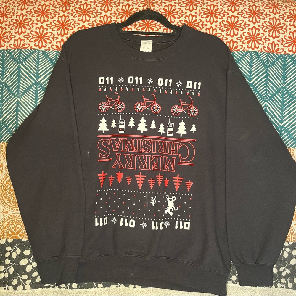 Stranger Things Christmas Sweater Crew-neck sweatshirt